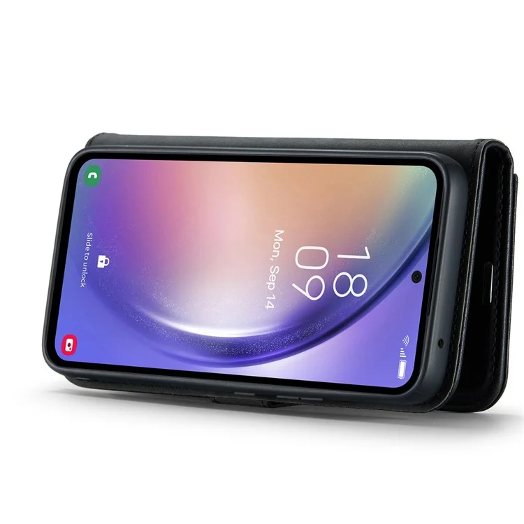 DG.MING Per Samsung Galaxy A54 5G Custodia Wallet in Pelle Split Stand Protettiva Magnetica Staccabile - Nero