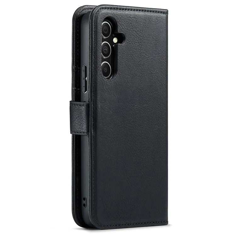 DG.MING Per Samsung Galaxy A54 5G Custodia Wallet in Pelle Split Stand Protettiva Magnetica Staccabile - Nero
