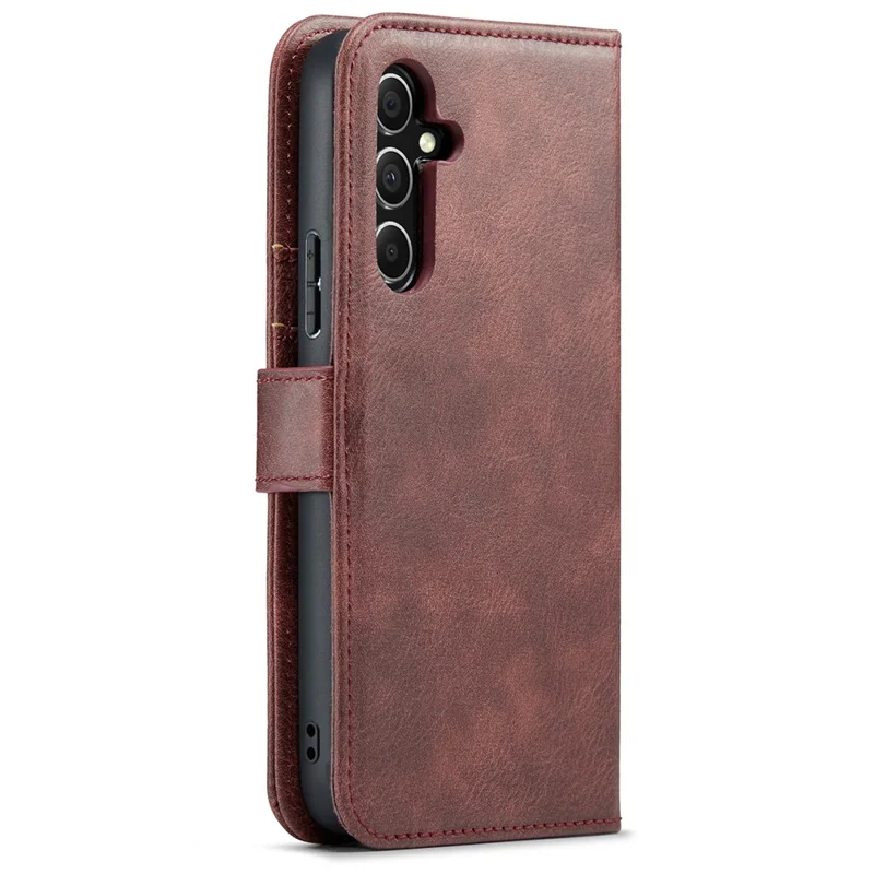 DG.MING For Samsung Galaxy A54 5G Split Leather Stand Wallet Phone Case Magnetic Detachable Protective Cover - Red