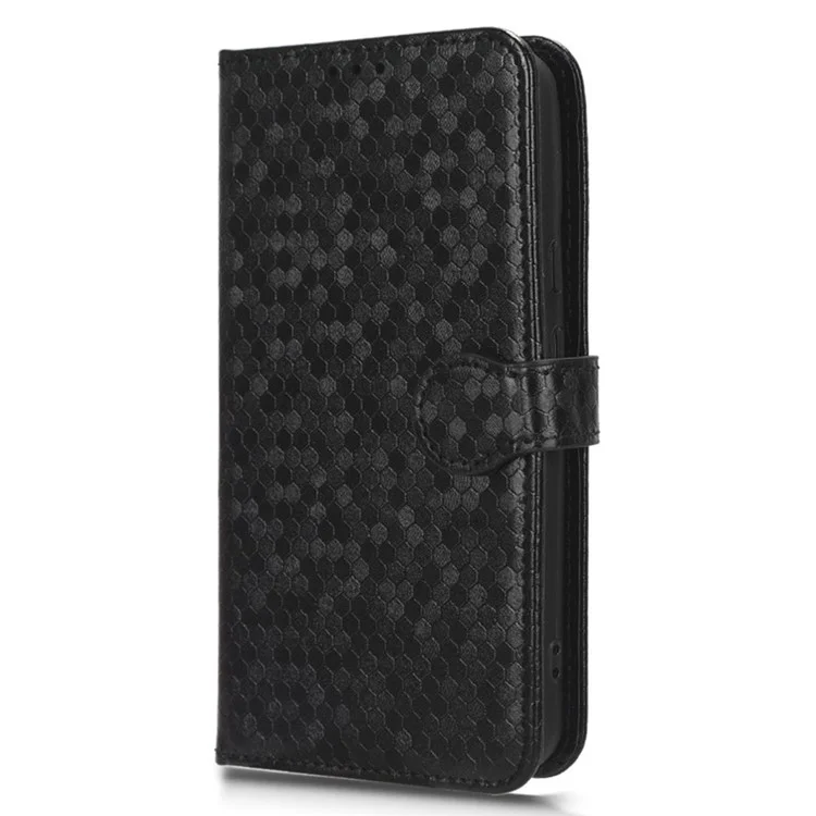 Para Google Pixel 8 Stand Imprinted Dot Pattern Phone Cover Phone Wallet PU Leather Phone Case - Negro