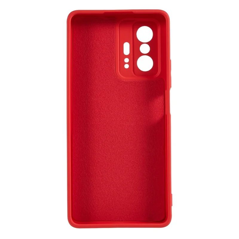 Per Xiaomi 11T Pro 5G / 11T 5G Rubberized Fiber Lining Phone Cover Flexible TPU Phone Case - Rosso