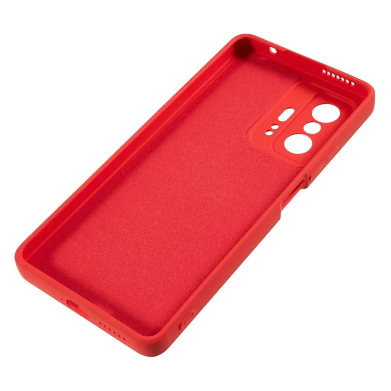 Per Xiaomi 11T Pro 5G / 11T 5G Rubberized Fiber Lining Phone Cover Flexible TPU Phone Case - Rosso