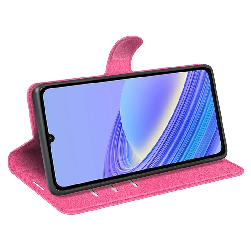 For TCL 40 SE Litchi Texture PU Leather Wallet Function Phone Shell Cover Phone Stand Case - Rose