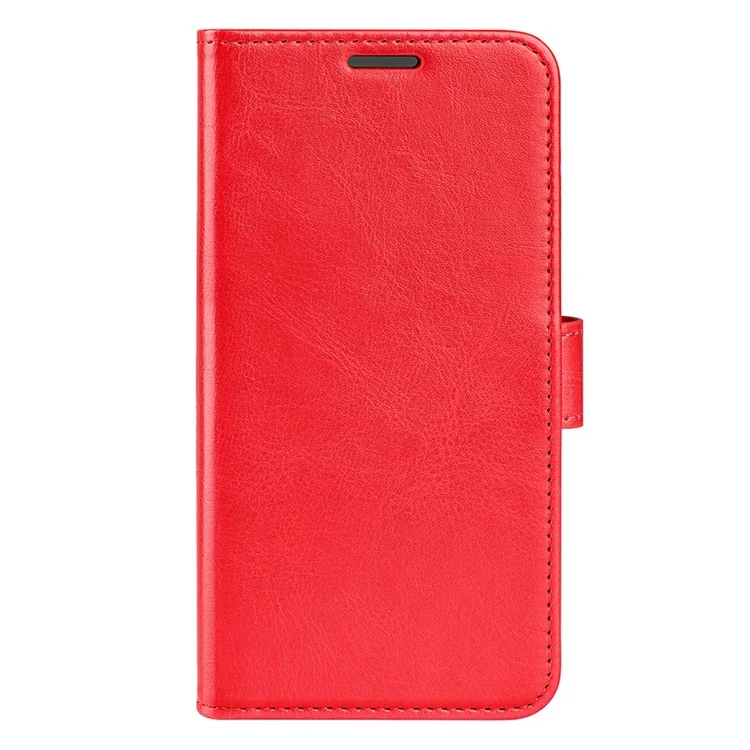 Para TCL 40 SE Funda Flip Phone Textura de Caballo Loco Funda de Teléfono Caso PU Leather Wallet Stand Phone Shell - Rojo