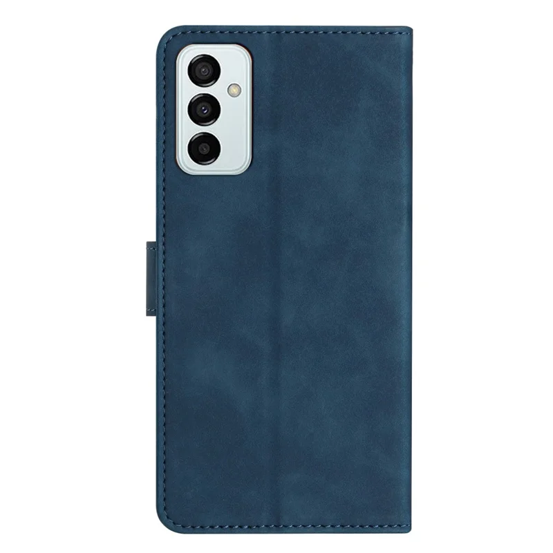 Custodia protettiva per Samsung Galaxy M52 5G Stand Phone Shell con motivo a farfalla Custodia in pelle sintetica portafoglio - Blu