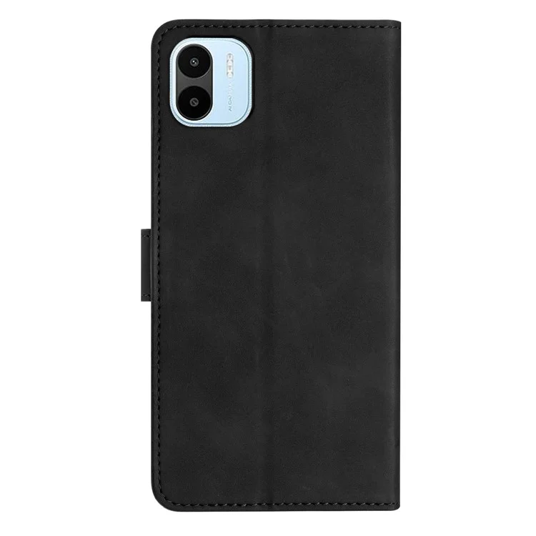 For Xiaomi Redmi A1 4G / A2 4G Phone Case  Imprinted Butterfly PU Leather Wallet Stand Phone Stand Cover - Black