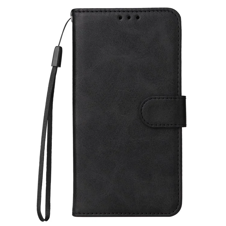 Für Huawei nova 11 / nova 12s 4G / nova 12 Lite 4G Brieftasche Hülle PU-Leder Kalbleder Textur Flip Stand Handyhülle - Schwarz