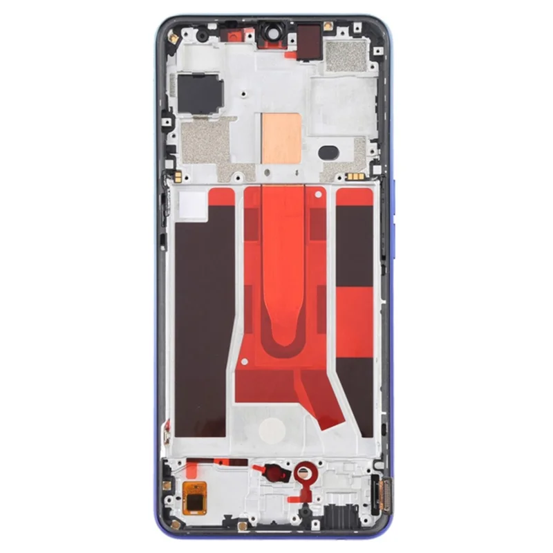 For OPPO Reno3 5G / Reno3 Youth / F15 / Find X2 Lite / K7 (2020) Grade C LCD Screen and Digitizer Assembly + Frame Part (TFT Technology) (without Logo) - Blue