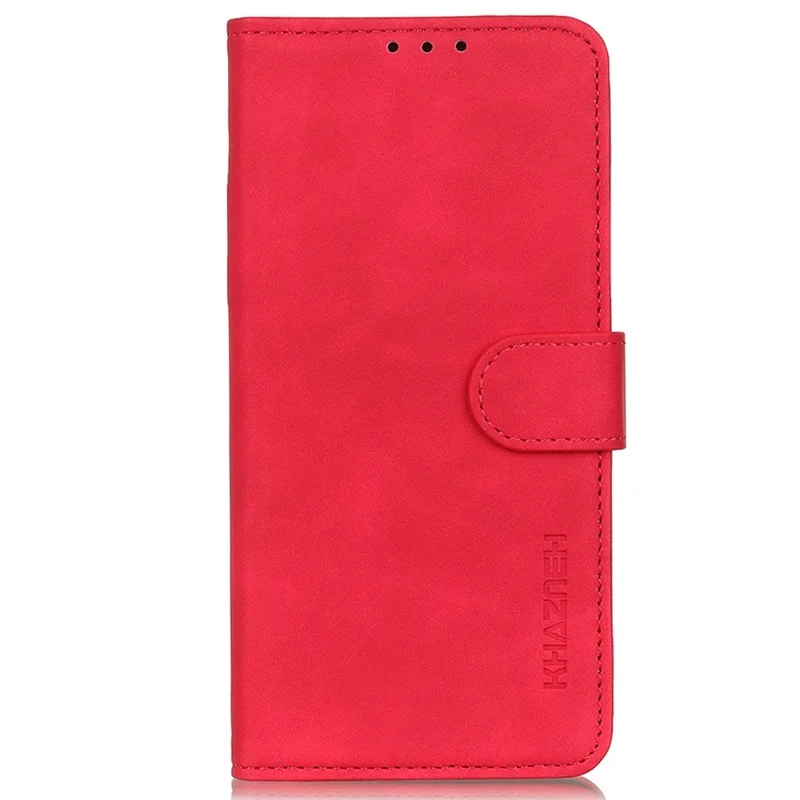 KHAZNEH Pour Asus ROG Phone 7 5G Étui de téléphone en cuir rétro Debout Portefeuille - Rouge