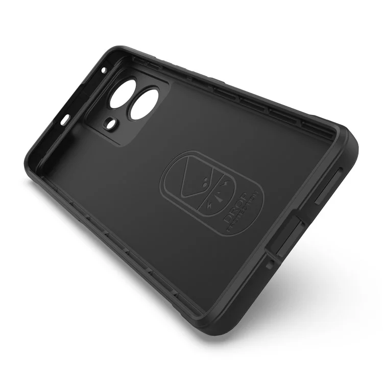 Para Realme 10 Pro+ 5G Anti-scratch Soft TPU Back Cover Drop-proof Phone Case - Negro