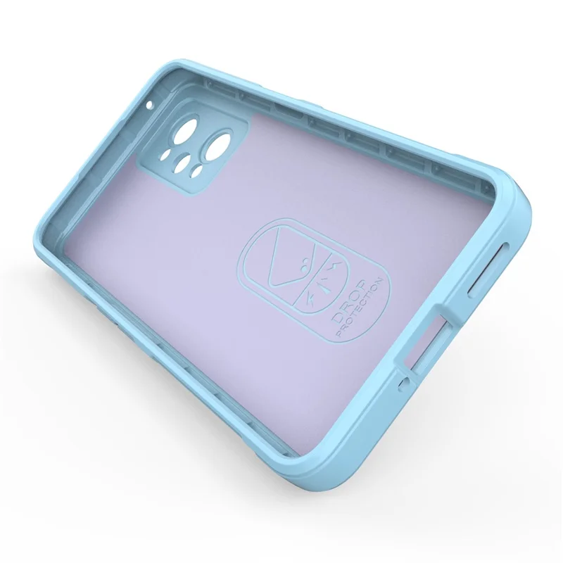 For Realme GT2 Soft TPU Rugged Phone Case Drop-Proof Protective Cover - Baby Blue