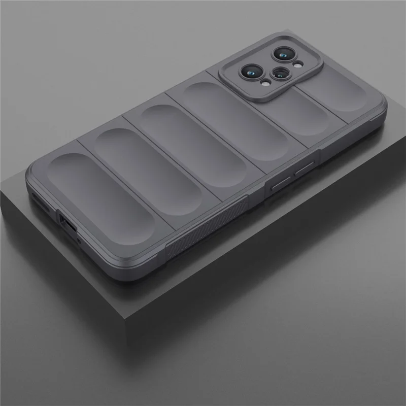 For Realme GT2 Soft TPU Rugged Phone Case Drop-Proof Protective Cover - Dark Grey