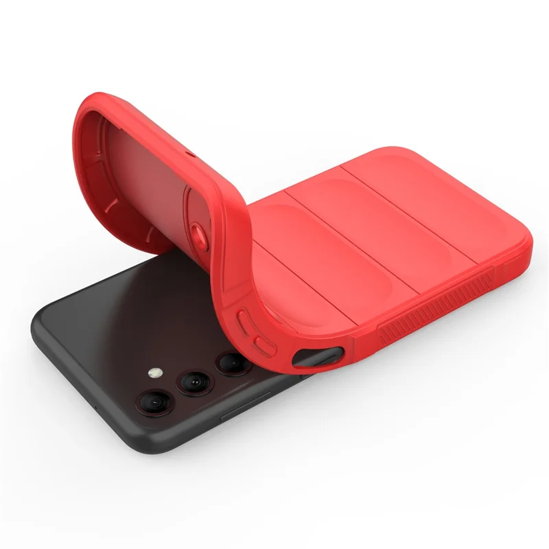 Per Samsung Galaxy M14 5G Custodia Telefono a Prova di Caduta Custodia Posteriore Morbida in TPU - Rosso