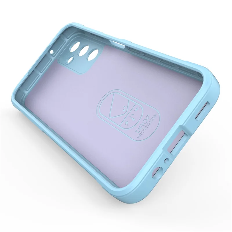 For Samsung Galaxy M14 5G Rugged Drop-proof Phone Case Soft TPU Back Cover - Baby Blue