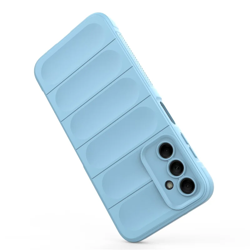 For Samsung Galaxy M14 5G Rugged Drop-proof Phone Case Soft TPU Back Cover - Baby Blue