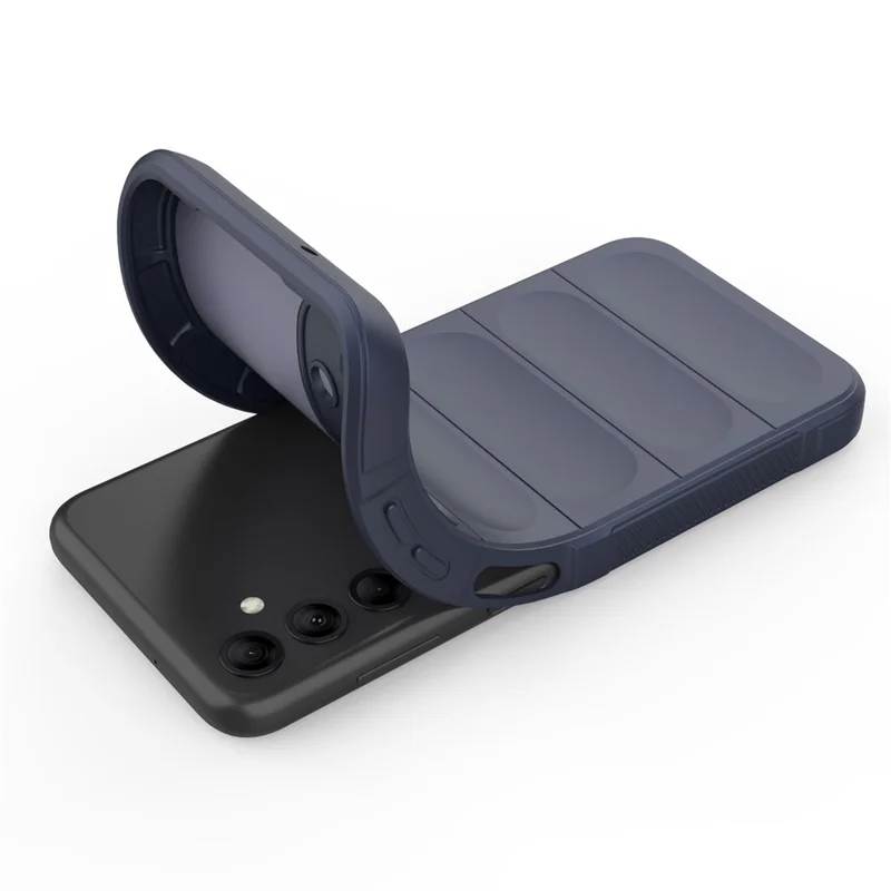 For Samsung Galaxy M14 5G Rugged Drop-proof Phone Case Soft TPU Back Cover - Dark Blue