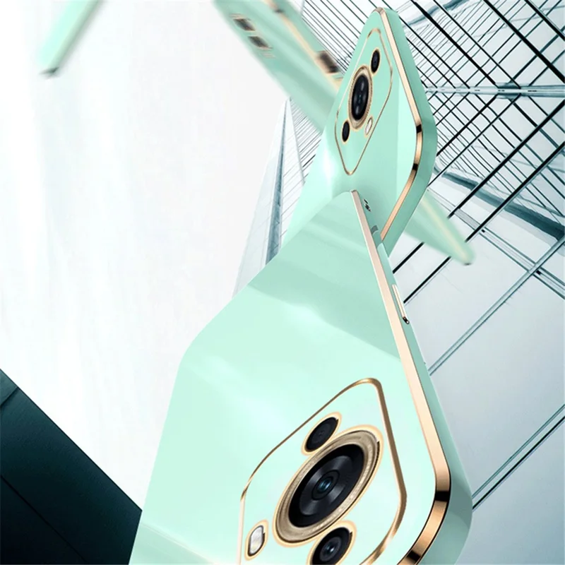 XINLI For Huawei nova 11 Pro / nova 11 Ultra Precise Lens Cut-out Phone Case TPU Electroplating Drop-proof Cover - Blue