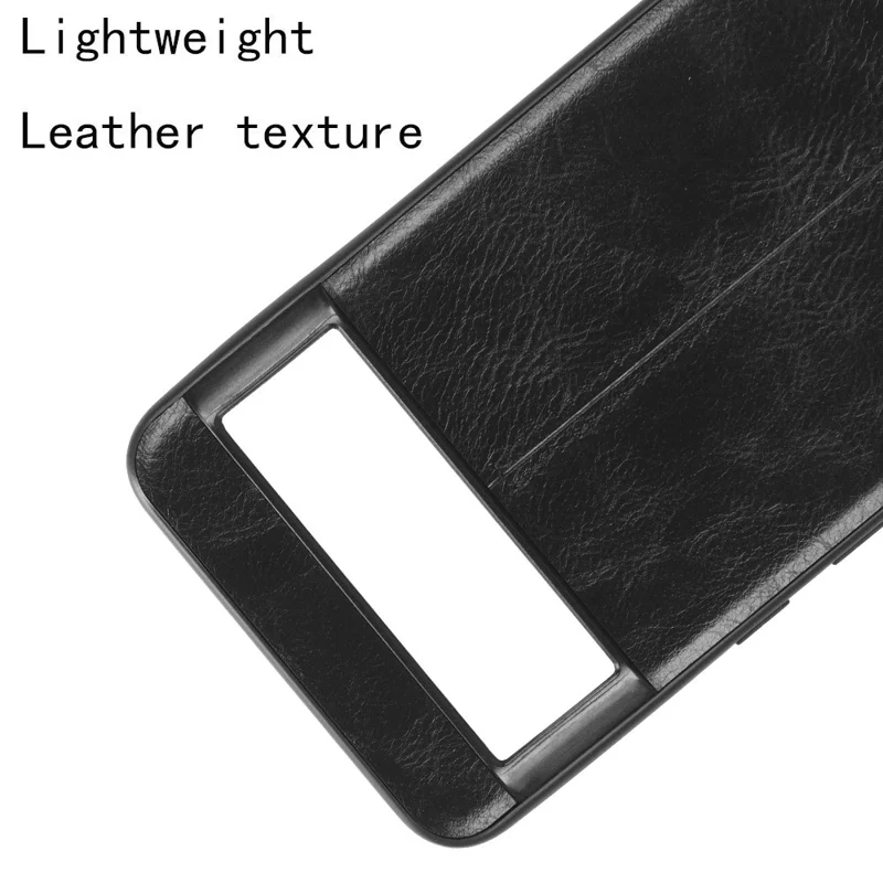 Per Google Pixel 8 Custodia in pelle PU con rivestimento in TPU+PC Texture in pelle di mucca Custodia antishock - Nero