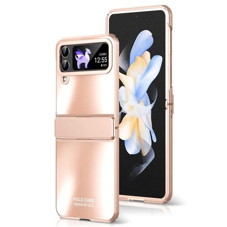 Pour Samsung Galaxy Z Flip3 5G Matte Electroplating Phone Case PC Protective Phone Cover - Rose Gold