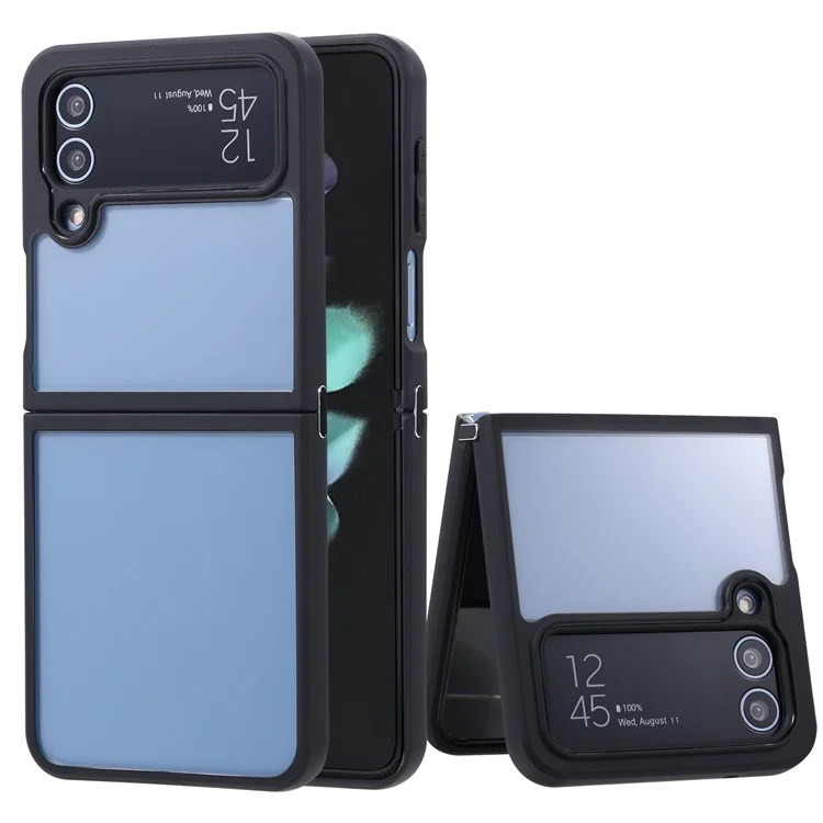 VILI Schockfeste Hülle für Samsung Galaxy Z Flip4 5G PC-Handyhülle Sturzsichere Klapphandhülle