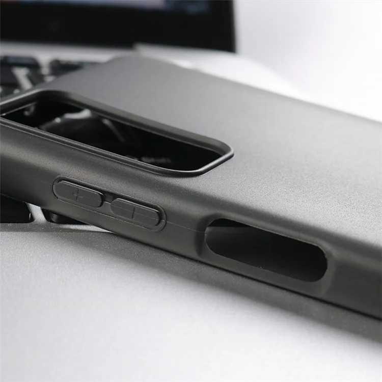 Para Motorola Moto G42 4G Soft TPU Matte Phone Case Anti-scratch Protective Phone Cover - Preto
