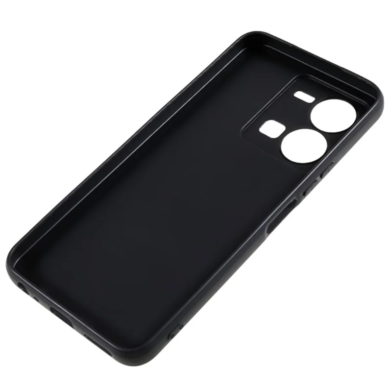 Per vivo Y35 4G Case Anti-scratch Flexible TPU Glossy Phone Cover - Nero