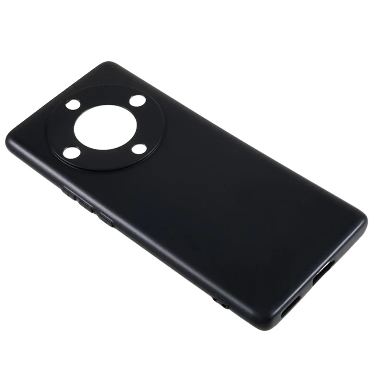 Чехол для телефона For Honor Magic5 Lite 5G Soft TPU, глянцевый чехол для задней панели - черный
