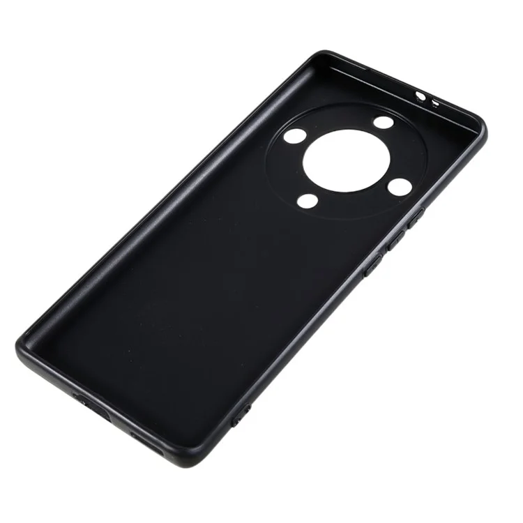 Чехол для телефона For Honor Magic5 Lite 5G Soft TPU, глянцевый чехол для задней панели - черный
