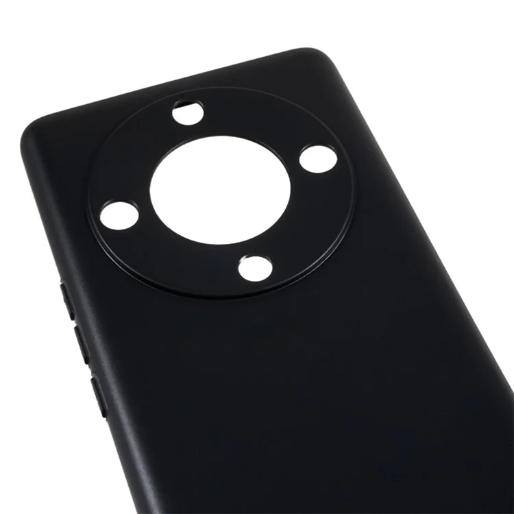 Чехол для телефона For Honor Magic5 Lite 5G Soft TPU, глянцевый чехол для задней панели - черный