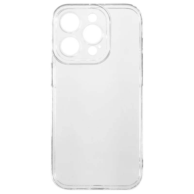 For iPhone 14 Pro Phone Case Clear Shock Absorption Thickened TPU Cover with Precise Cutout