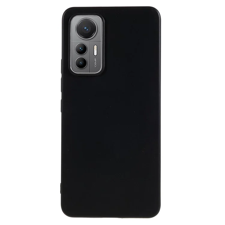 Para Xiaomi 12 Lite 5G Estuche Protector de Teléfono Anti-arañazos Brillante de TPU Cubierta Protectora de Teléfono Móvil - Negro