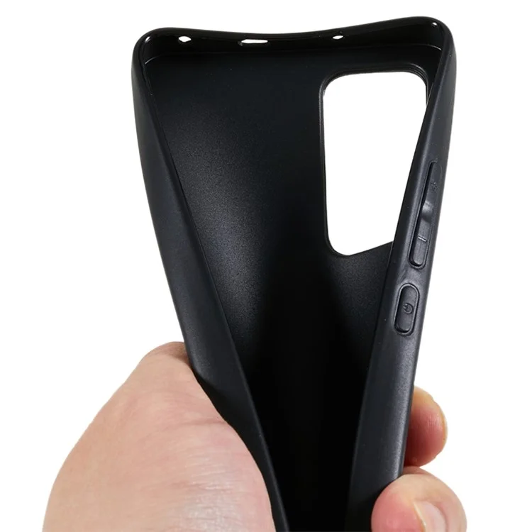 Para Xiaomi 12 Lite 5G Estuche Protector de Teléfono Anti-arañazos Brillante de TPU Cubierta Protectora de Teléfono Móvil - Negro