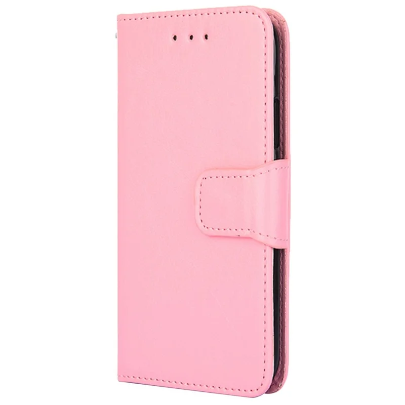Drop-proof Case for Realme GT Neo5 SE 5G Textured PU Leather Wallet Stand Mobile Phone Cover - Pink