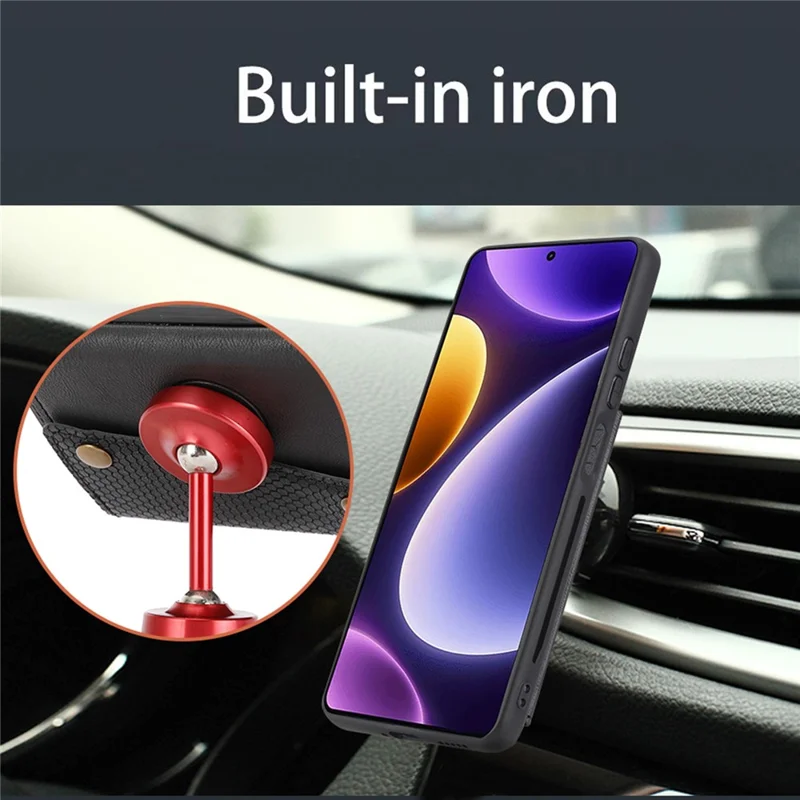 For Xiaomi Poco X5 Pro 5G / Redmi Note 12 Pro Speed 5G / Redmi Note 12 Pro 5G Phone Case Anti-Drop PU Leather Coated TPU Cover - Black