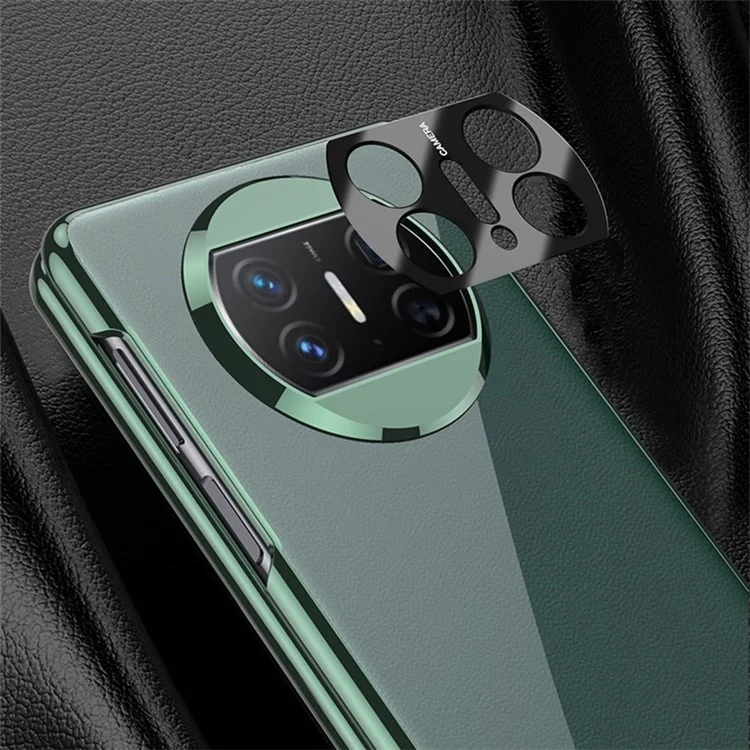 GKK Pour Huawei Mate X3 5G Étui de téléphone en PC électroplaqué Découpe précise Couverture anti-rayures avec film en verre trempé - Vert Minuit