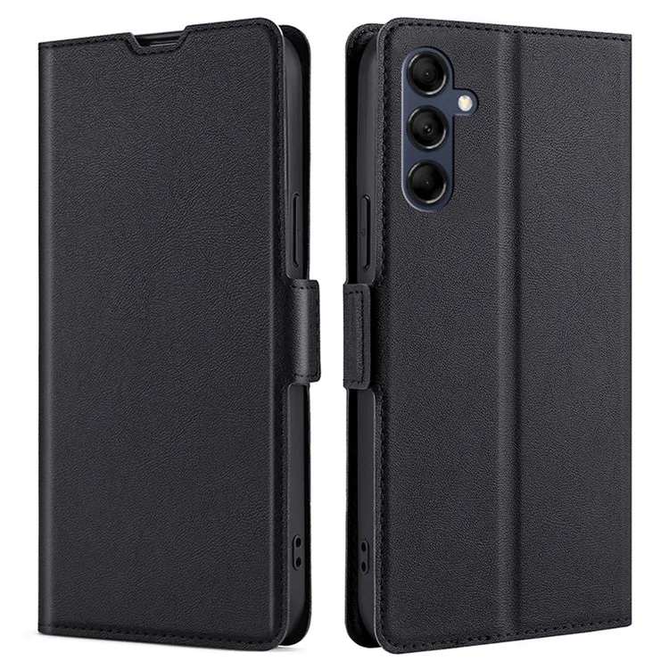 Funda plegable de cuero sintético + TPU para Samsung Galaxy M14 5G, color negro
