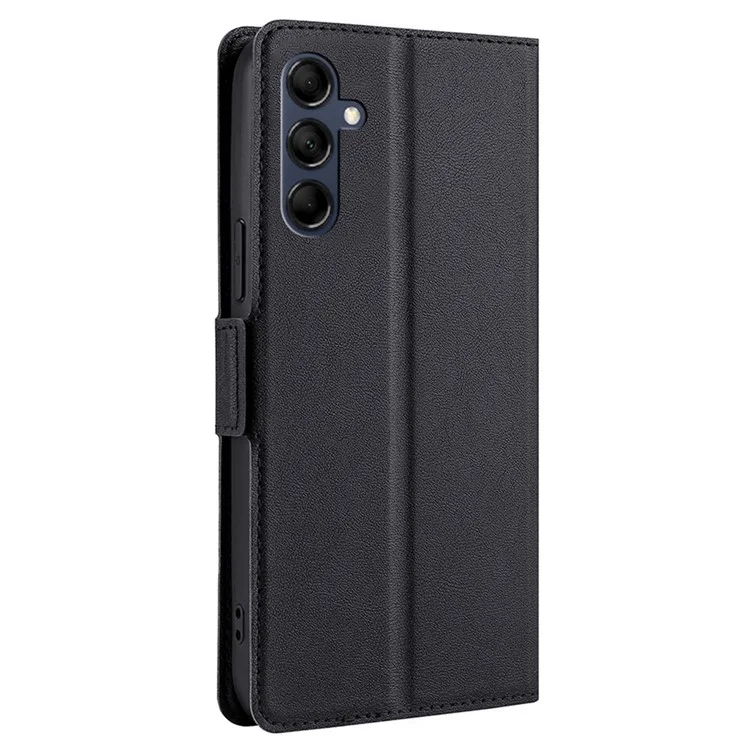 Funda plegable de cuero sintético + TPU para Samsung Galaxy M14 5G, color negro