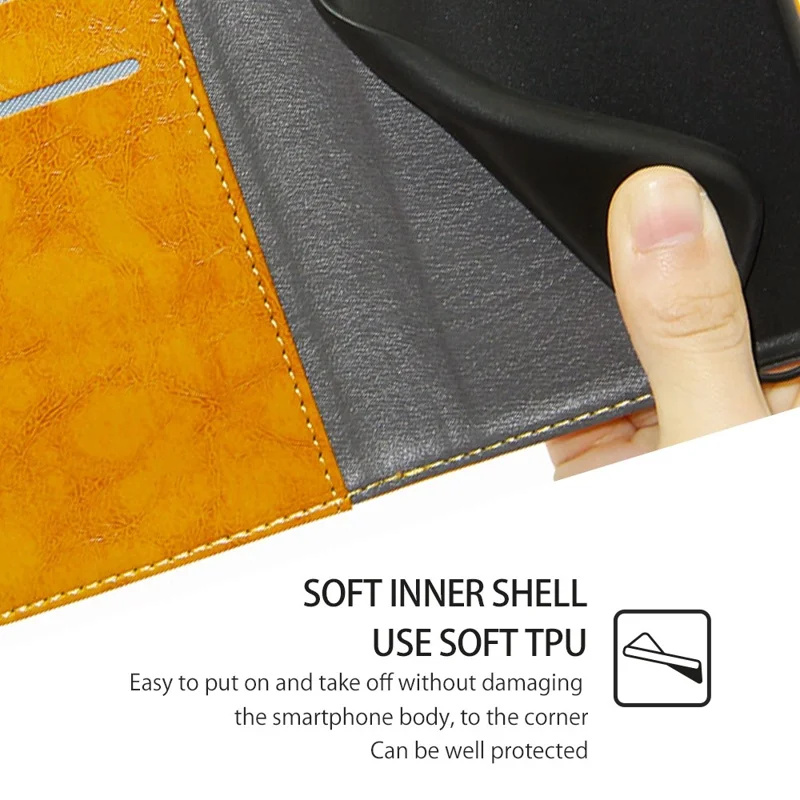 For TECNO Spark 10 4G PU Leather Geometric Splicing Phone Case Stand Wallet Folio Flip Cover - Yellow