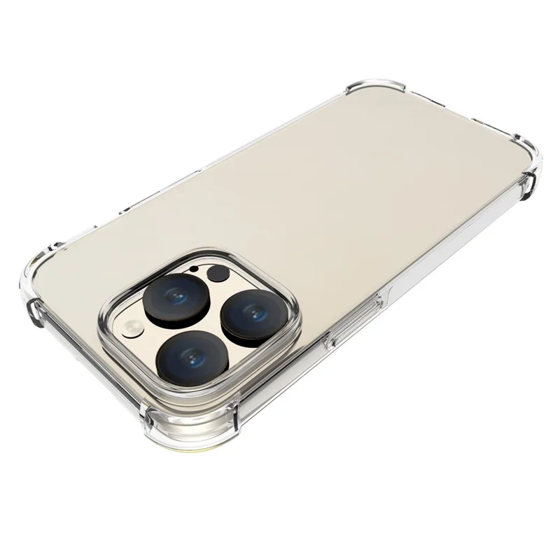 Phone Case for iPhone 15 Pro Anti-Slip Shockproof Four Corner Airbag Flexible TPU Phone Cover