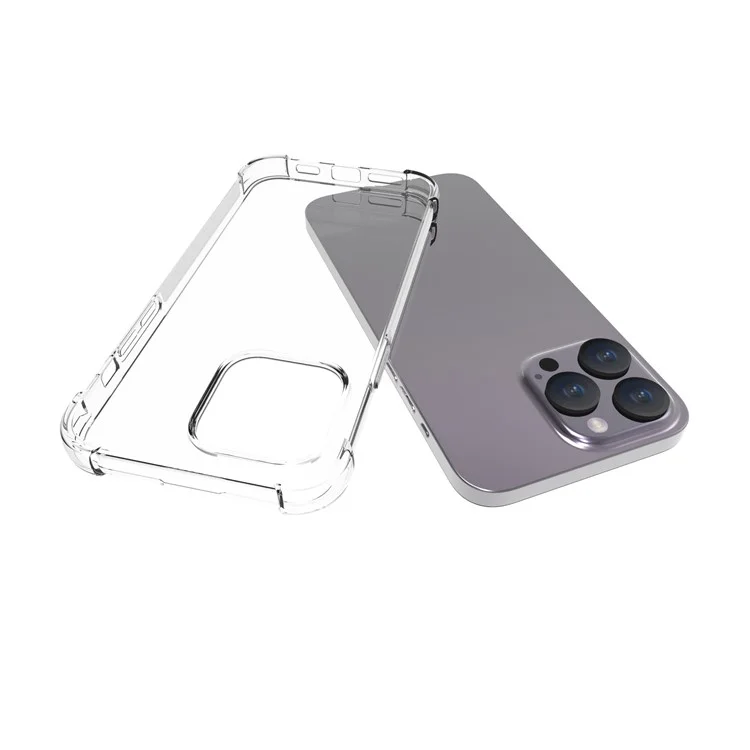 Étui du Téléphone Pour L'iphone 15 Pro Max Anti-Drop Clear Shell Four Téléphone Four Corner Airbag Flexible TPU Cover