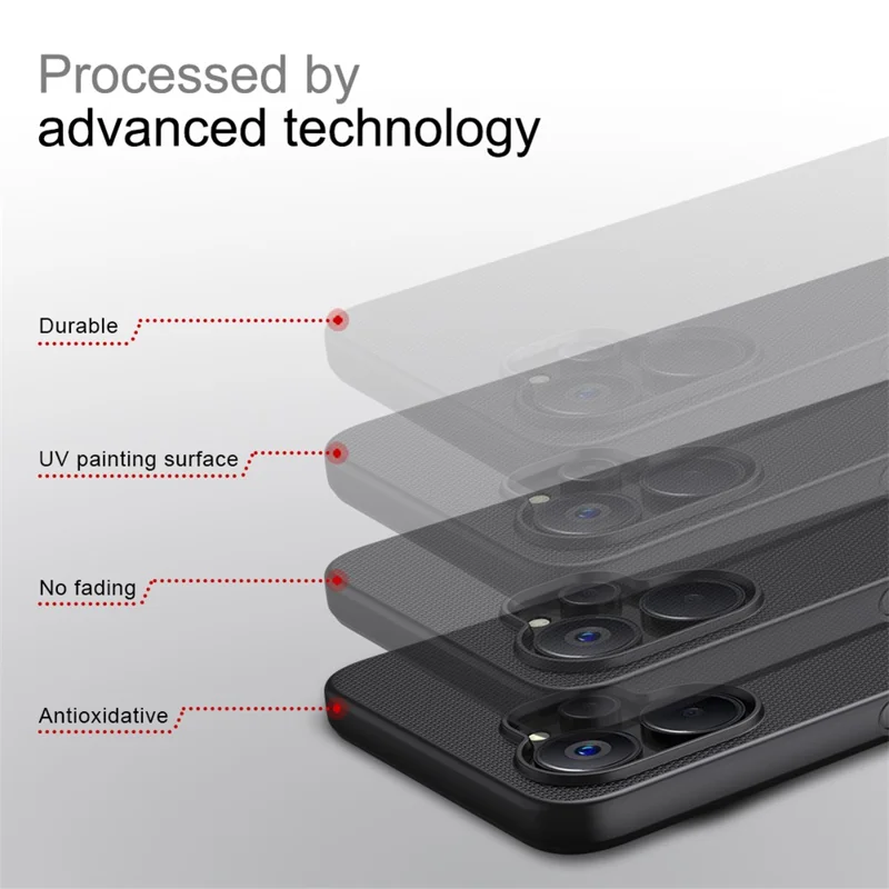 NILLKIN Frosted Shield for Realme 9i 5G / 10 5G / 10T 5G Matte Phone Case Shockproof PC Back Cover - White