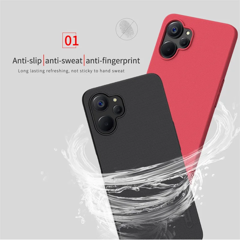 NILLKIN Frosted Shield for Realme 9i 5G / 10 5G / 10T 5G Matte Phone Case Shockproof PC Back Cover - White