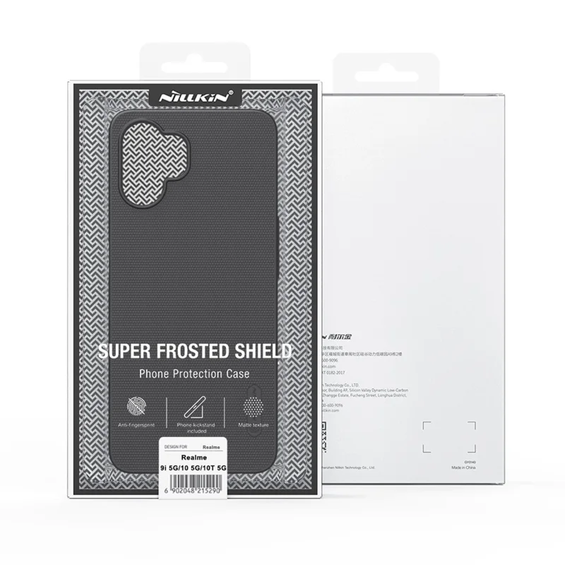 NILLKIN Frosted Shield for Realme 9i 5G / 10 5G / 10T 5G Matte Phone Case Shockproof PC Back Cover - White
