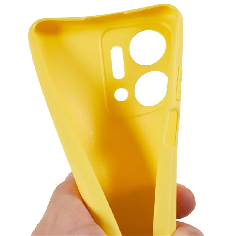 For Honor X7a 5G Thin Matte TPU Phone Case Soft Back Protective Cover - Yellow