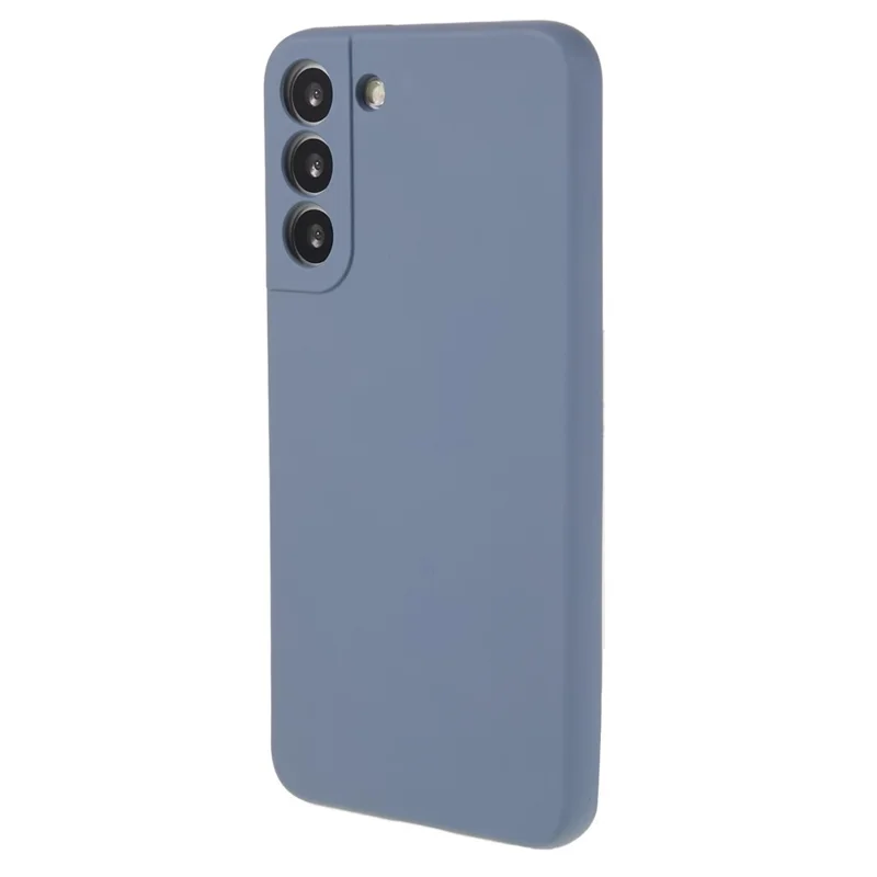 For Samsung Galaxy S21 FE 5G Rubberized TPU Phone Case Fiber Lining Anti-Scratch Cover - Lavender Grey