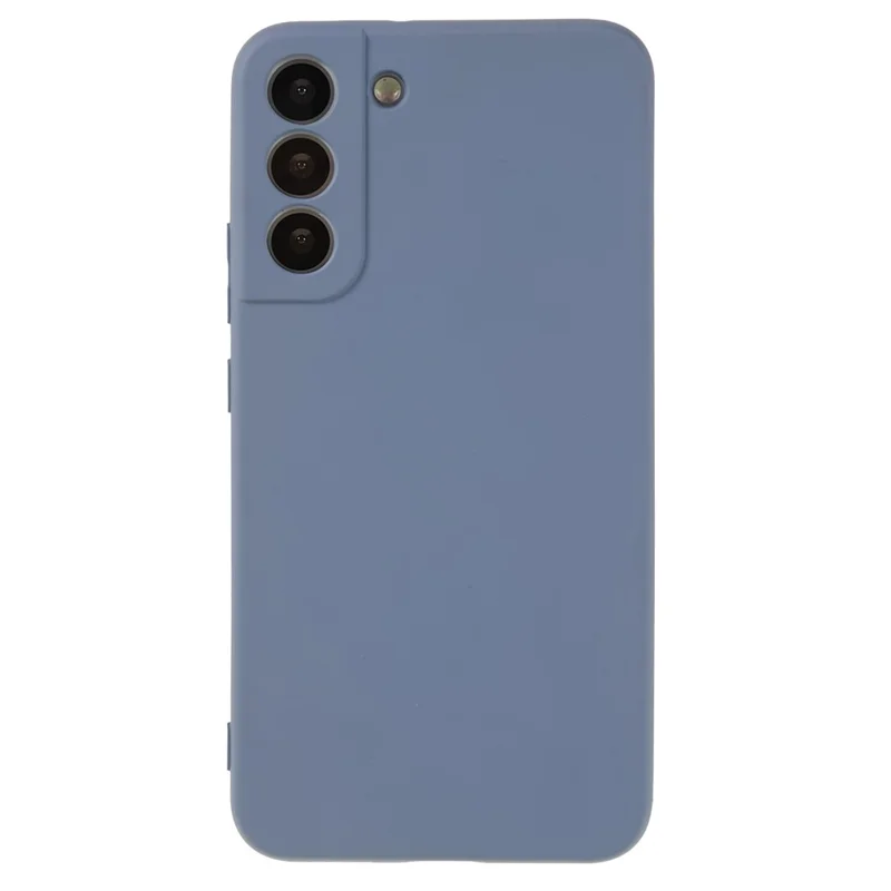 For Samsung Galaxy S21 FE 5G Rubberized TPU Phone Case Fiber Lining Anti-Scratch Cover - Lavender Grey