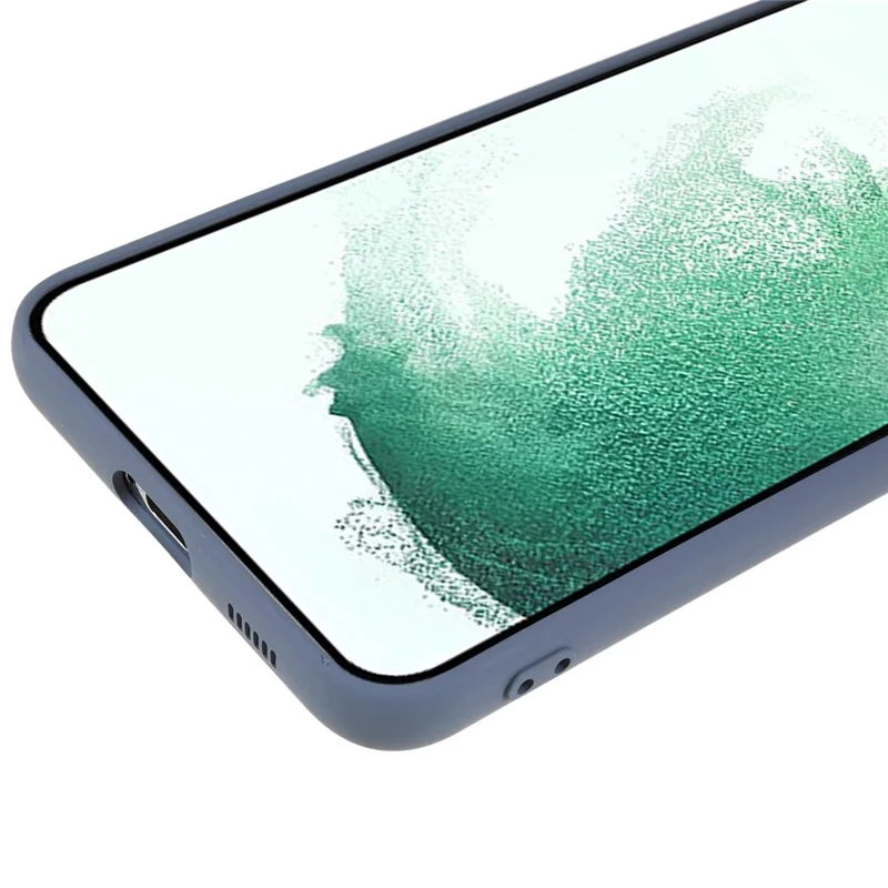 For Samsung Galaxy S21 FE 5G Rubberized TPU Phone Case Fiber Lining Anti-Scratch Cover - Lavender Grey