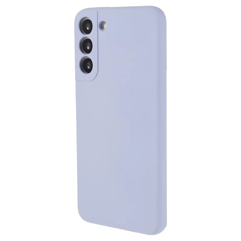 Para Samsung Galaxy S21 FE 5G Funda de Teléfono Celular TPU Acolchado Forro de Fibra Anti-Arañazos Cubierta - Púrpura Claro