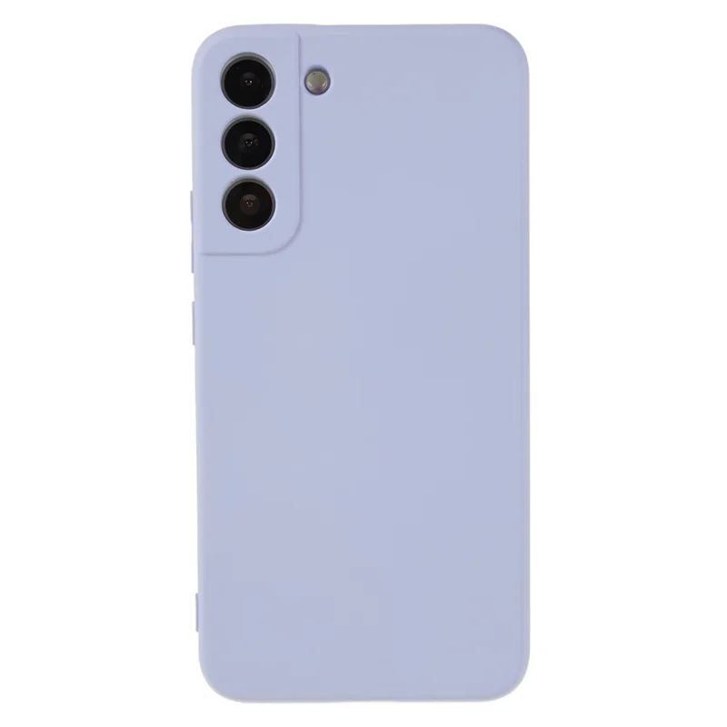 Para Samsung Galaxy S21 FE 5G Funda de Teléfono Celular TPU Acolchado Forro de Fibra Anti-Arañazos Cubierta - Púrpura Claro