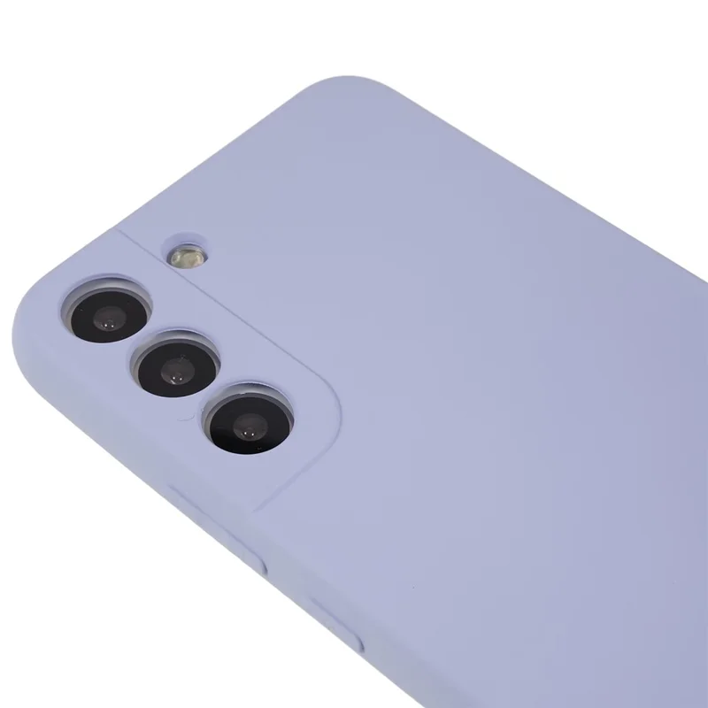 Para Samsung Galaxy S21 FE 5G Funda de Teléfono Celular TPU Acolchado Forro de Fibra Anti-Arañazos Cubierta - Púrpura Claro